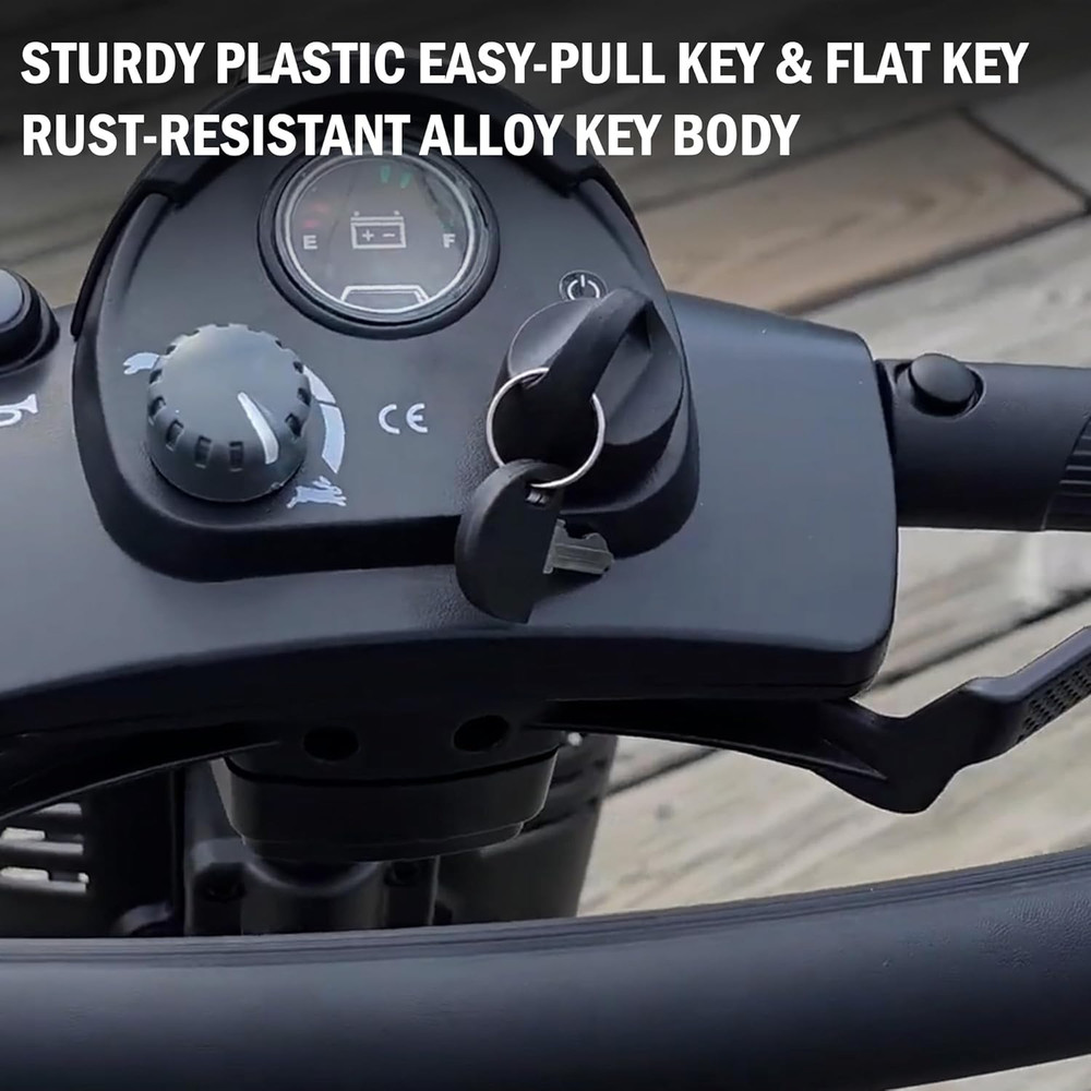Pride Mobility Scooter Replacement Key Set Compatible with Go-Go Elite Traveller