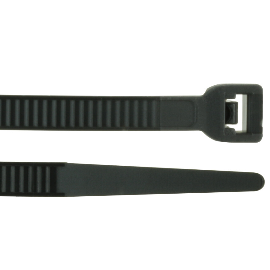 200 Pack Construct Pro 14” Cold Weather Self-Locking Nylon Cable Ties Black Zip
