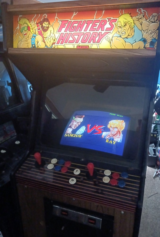 Fighter's History Data East Fullsize Classic Coin-op Arcade Machine