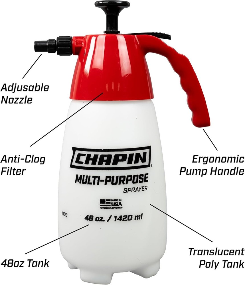 Chapin 1002 Handheld Pump Sprayer, 48oz - Versatile Lawn & Garden Tool