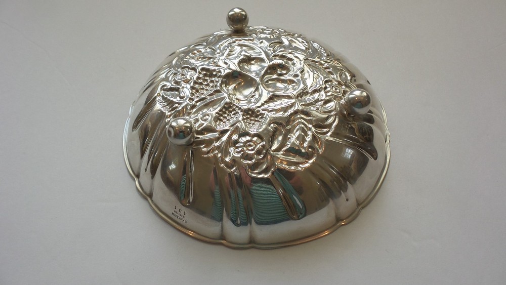 Kirk REPOUSSE Sterling Silver 5.75" Footed Candy Bowl #431