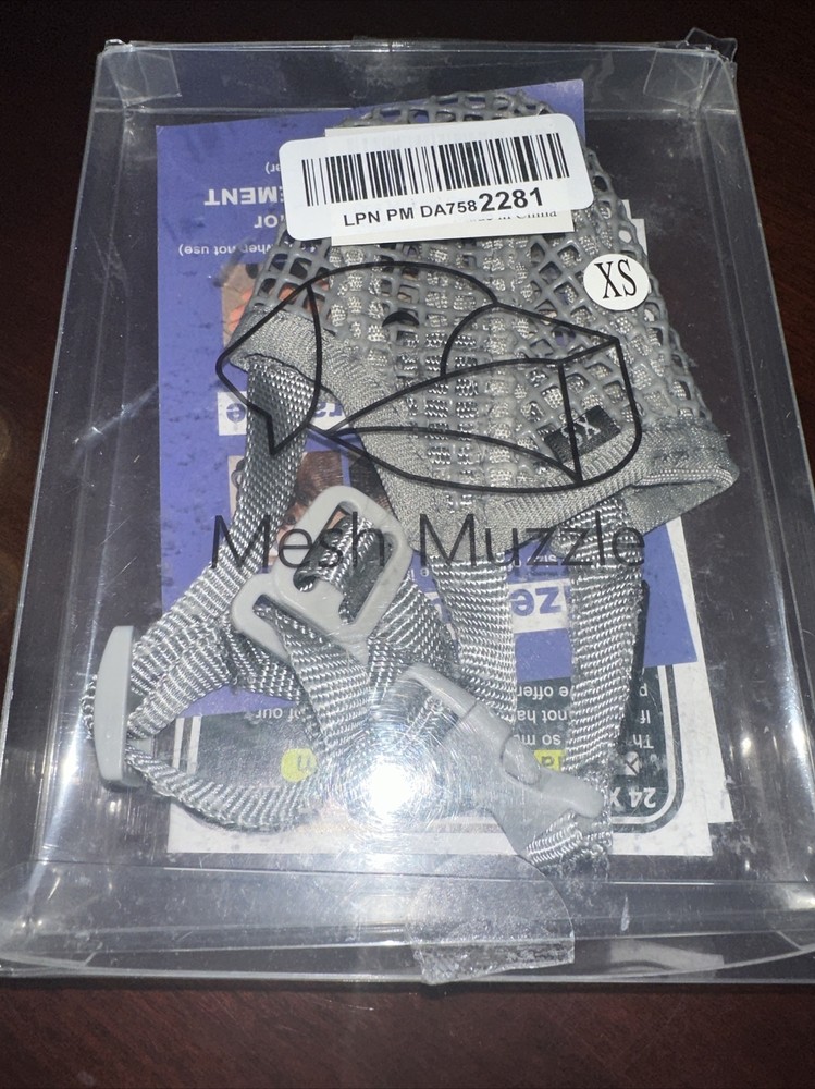 Dog Muzzle Soft Mesh Covered Muzzles for Extra Small Dogs