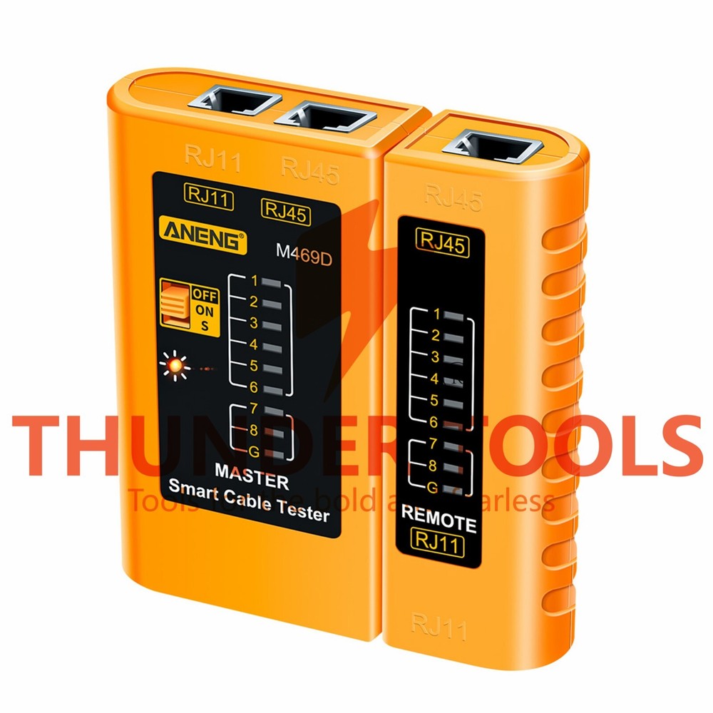 Thunder Tools ANENG M469D Network Cable Tester Pairing Instrument for RJ11