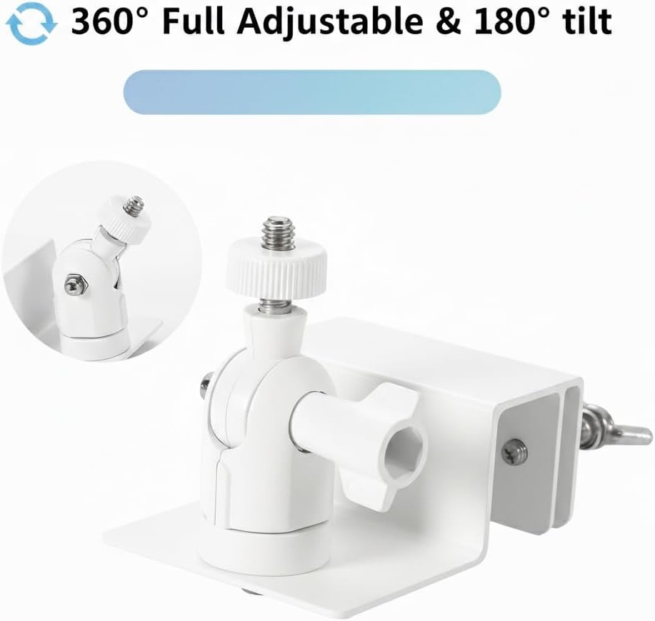 Universal Solar Panel Gutter Mount for Ring Arlo Eufy Wyze Reolink Solar Panels