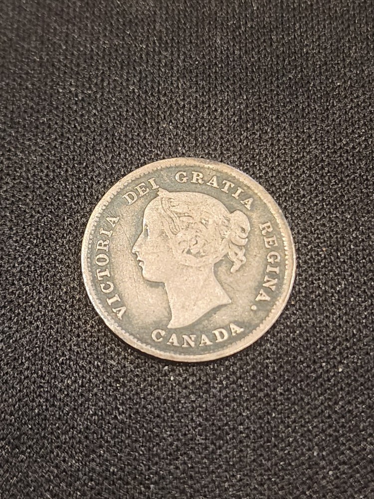 1894 Canada 5 Cents Silver Coin