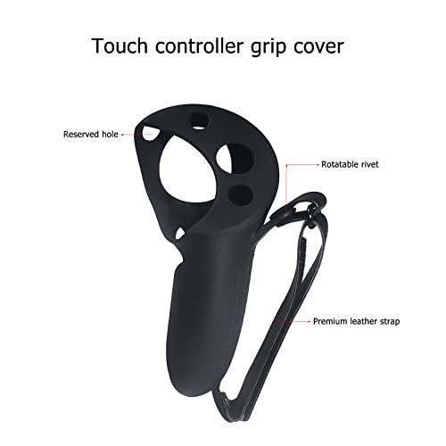 Silicone Grip Cover for VR Headset, Touch Controller Protector with Knuckle Stra