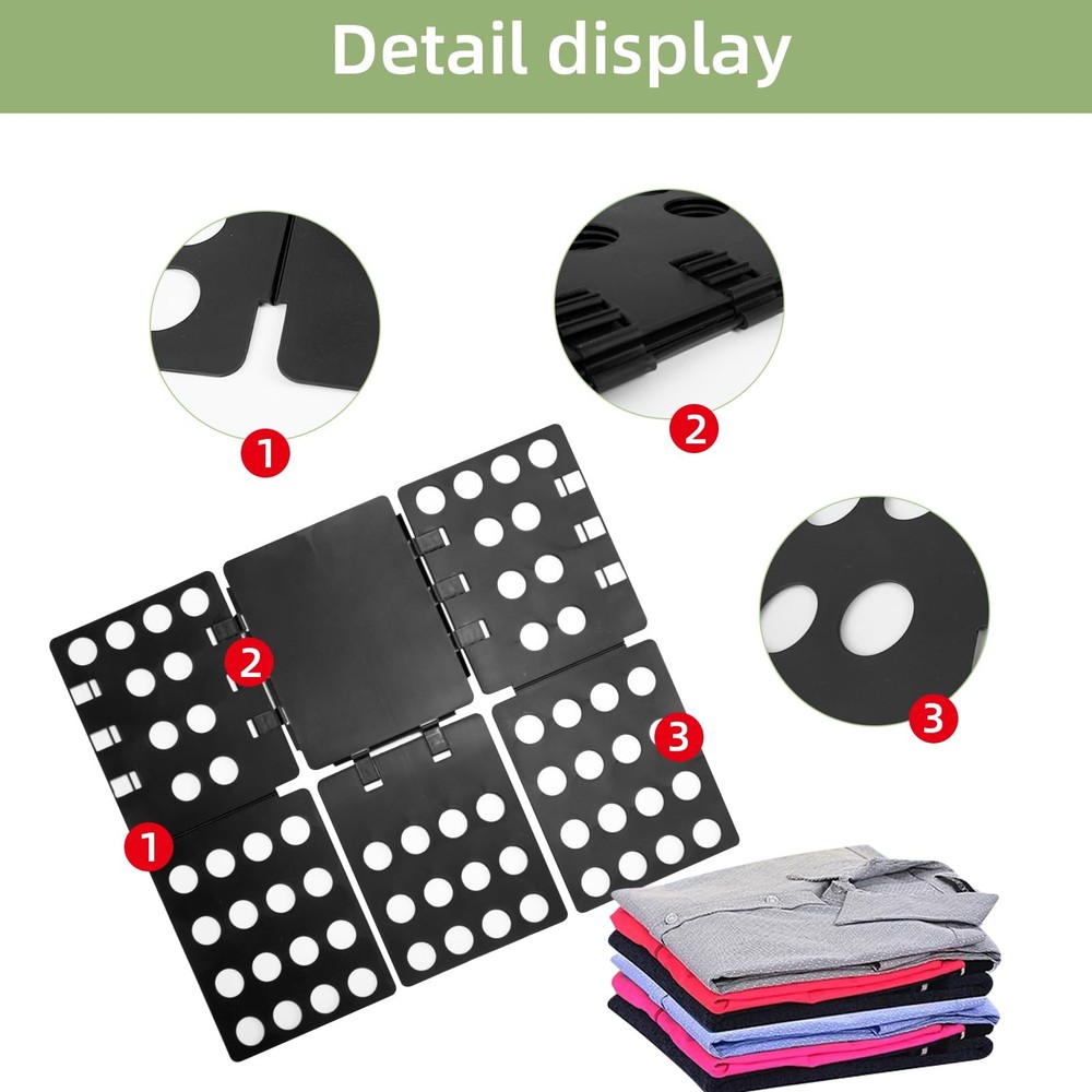 T Shirt Folding Board Clothes Folder, Laundry Organizer Tool Easy Fold