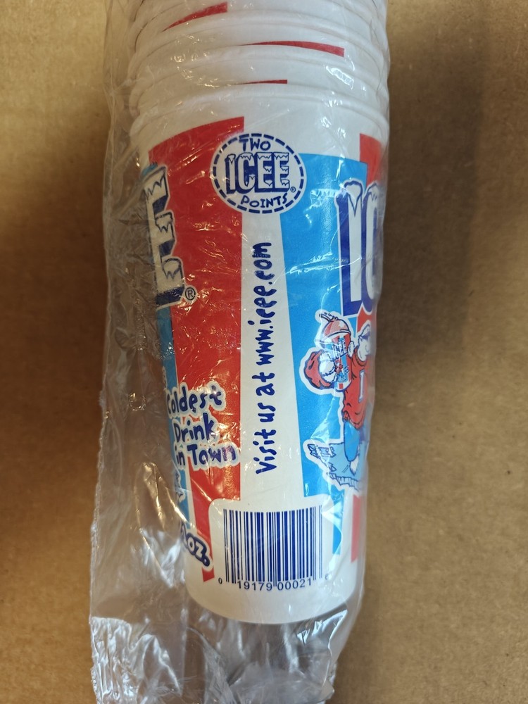 ICEE Paper Cups - 21oz - 2 Points EA - 50 Cups per Sleeve -NEW