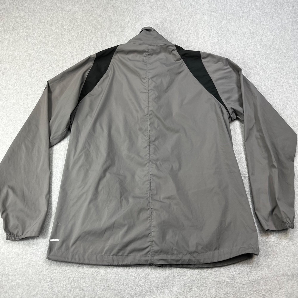 Adidas Golf US Open 2012 Windbreaker Jacket Mens Large Gray Black Pattern Zip