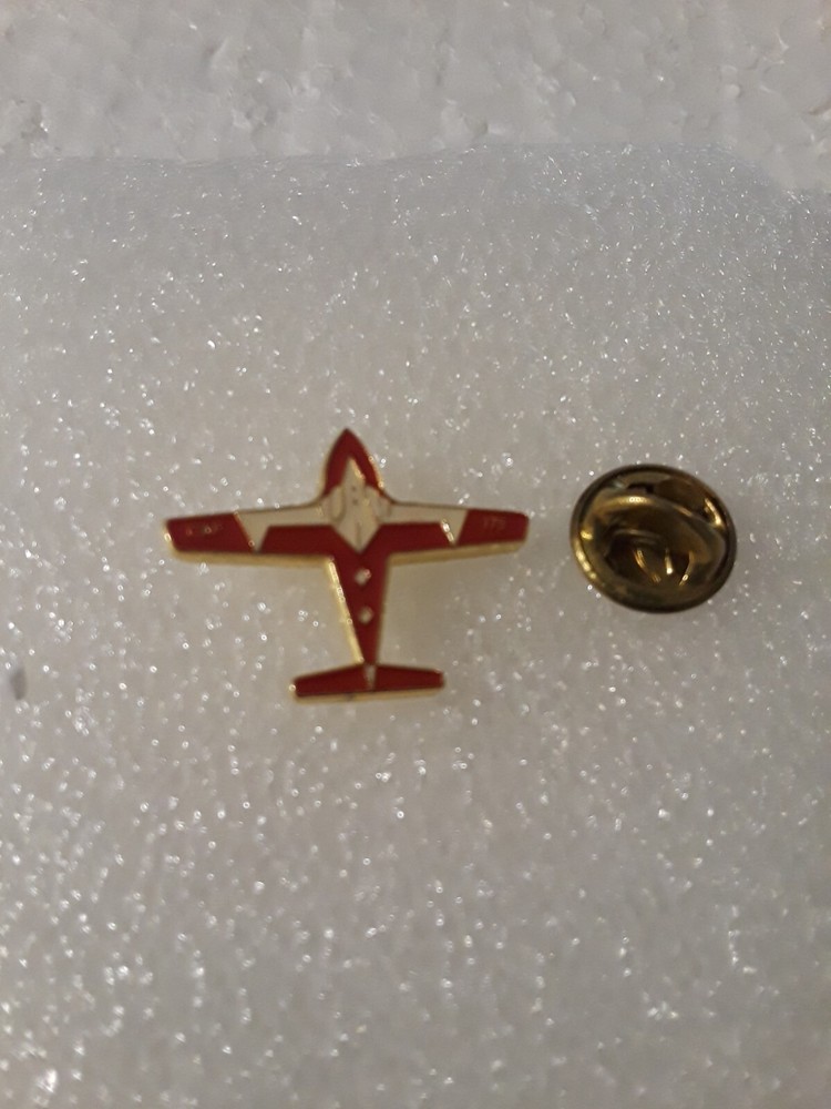 Vintage Airplane Enamel Button Back Lapel/Hat Pin