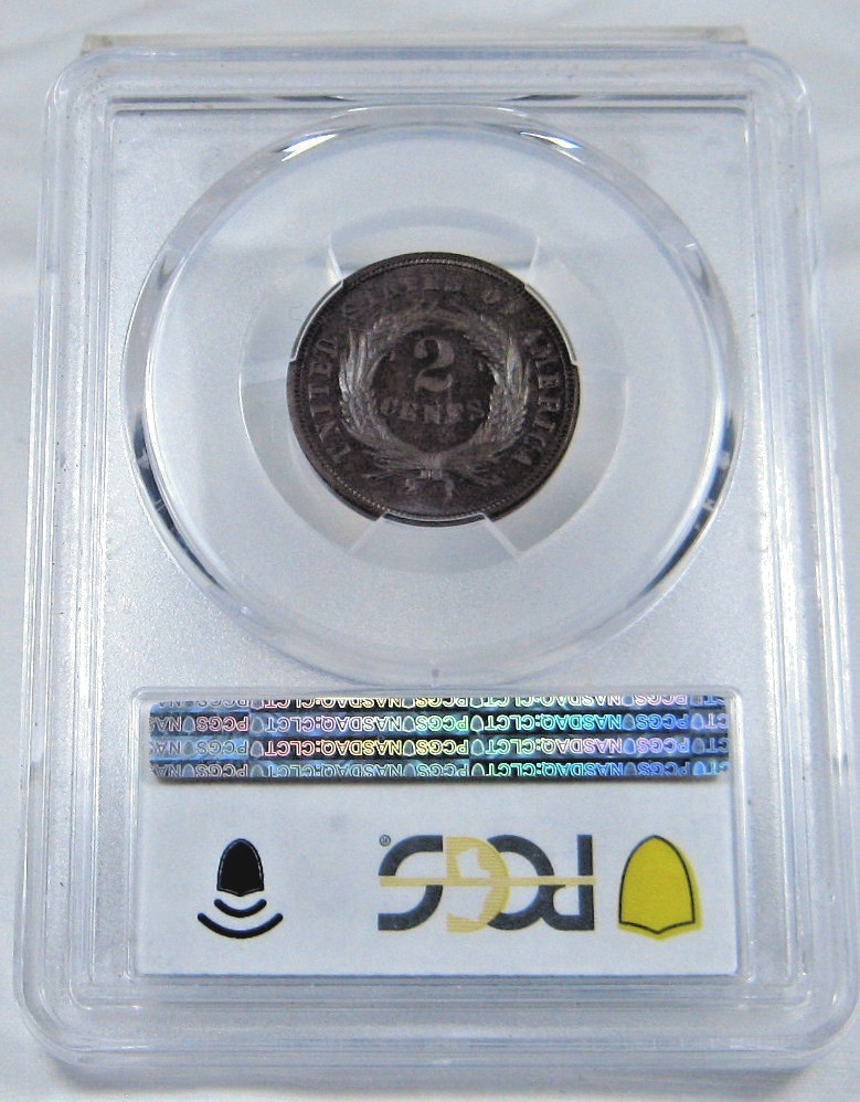 1872 2C Two Cent Piece Proof PCGS PR-65RB CAC #450-3