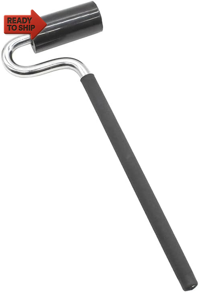 Big Horn 19600 Long Handle J-Roller with Rubber Roller, 1.5 Inches