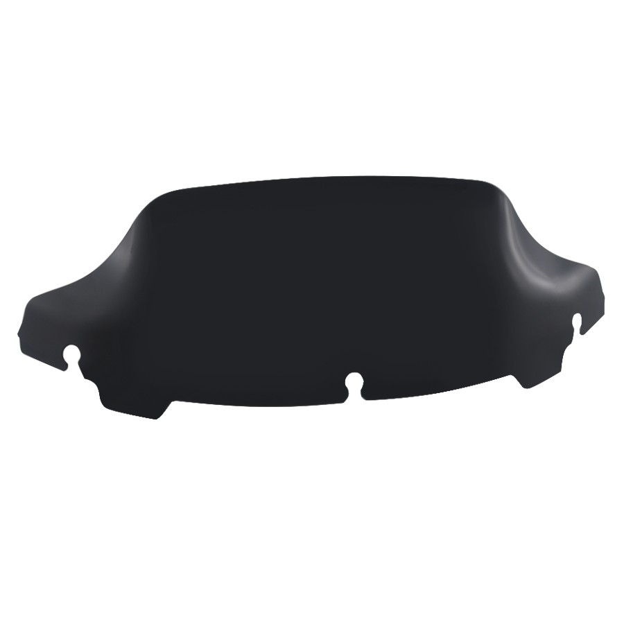 7" Front Wave Windshield Black Windscreen Noise Reduction For Harley Road Glide