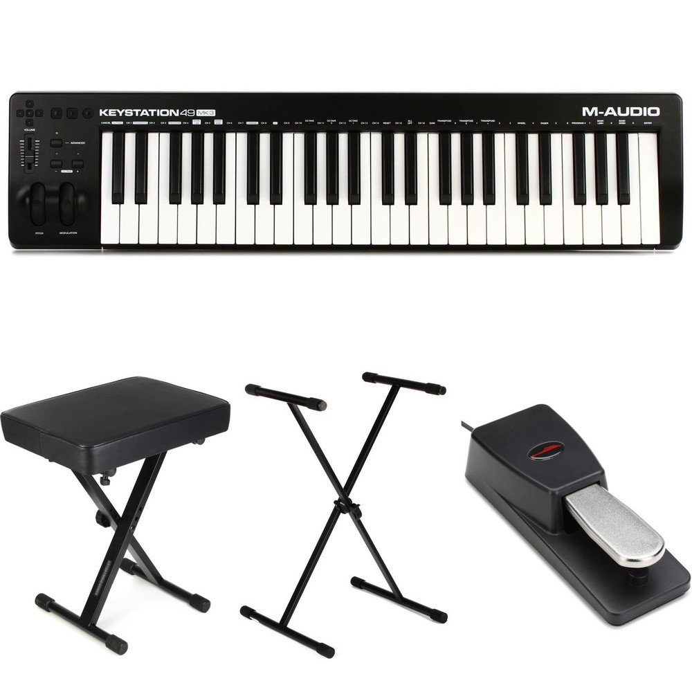 M-Audio Keystation 49 MK3 49-key Keyboard Controller Essentials Bundle