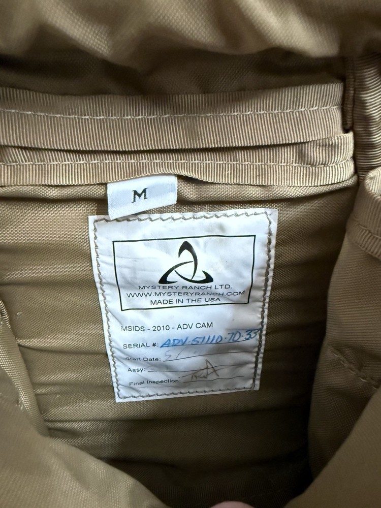 Mystery Ranch MSIDS Pouches Large and Medium Coyote