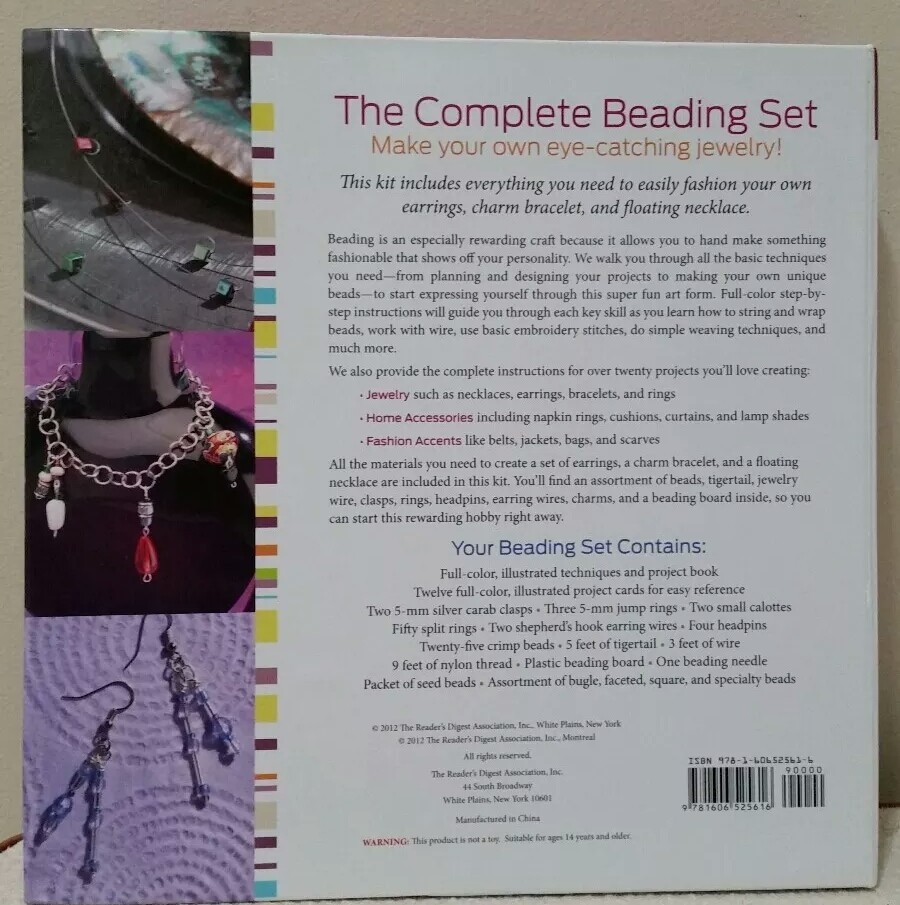 Readers Digest The Complete Beading Set Techniques Projects How To Books New
