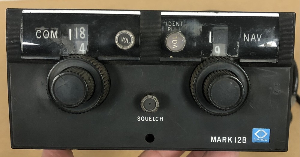 Narco Mark12B Nav/Comm Transmitter Receiver Untested - Parts