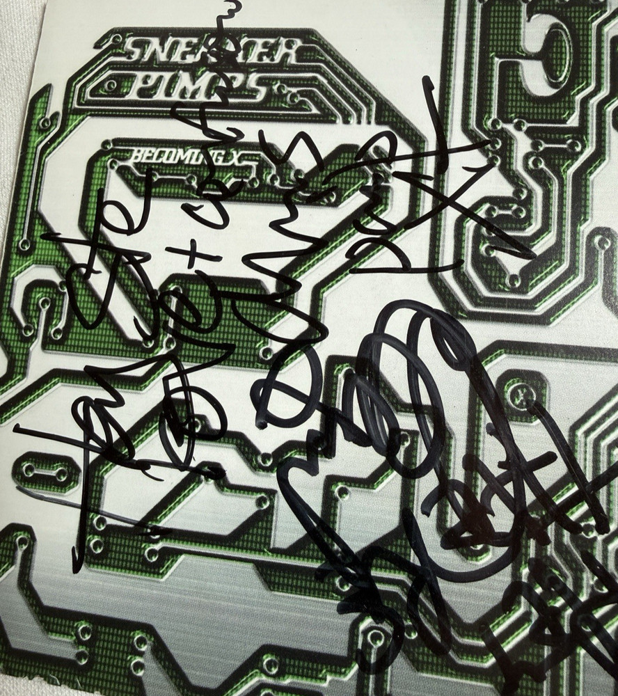 Sneaker Pimps Becoming X SIGNED Autographed CD Insert, Signed by Full Band