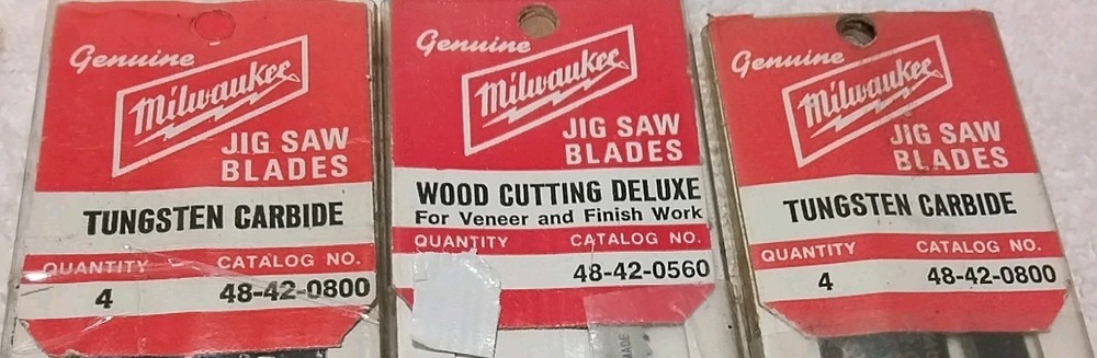 9pc MILWAUKEE UNIVERSAL JIGSAW BLADES "VINTAGE "