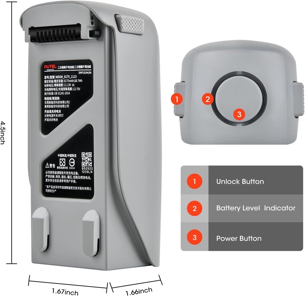 Original Autel Robotics EVO Lite Series Battery