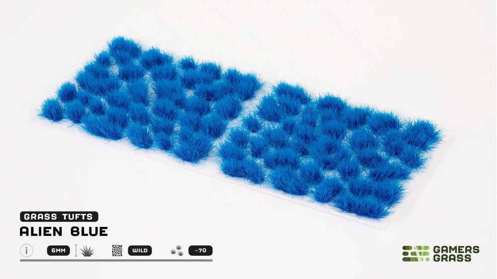 Gamers Grass: Alien Blue Tuft (6mm)
