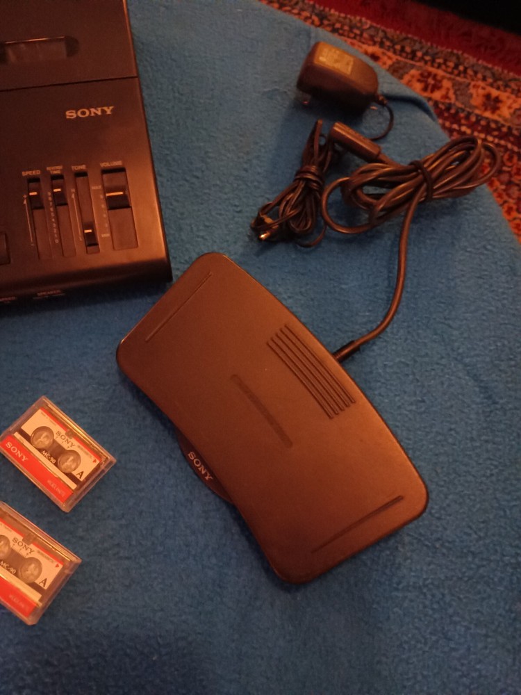 Sony BM 845 Dictator Micro cassette Transcriber Works!