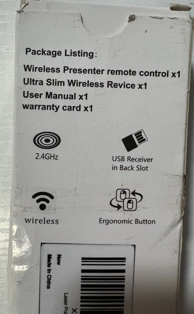 Wireless Presenter - Ultra Slim LASER POINTER