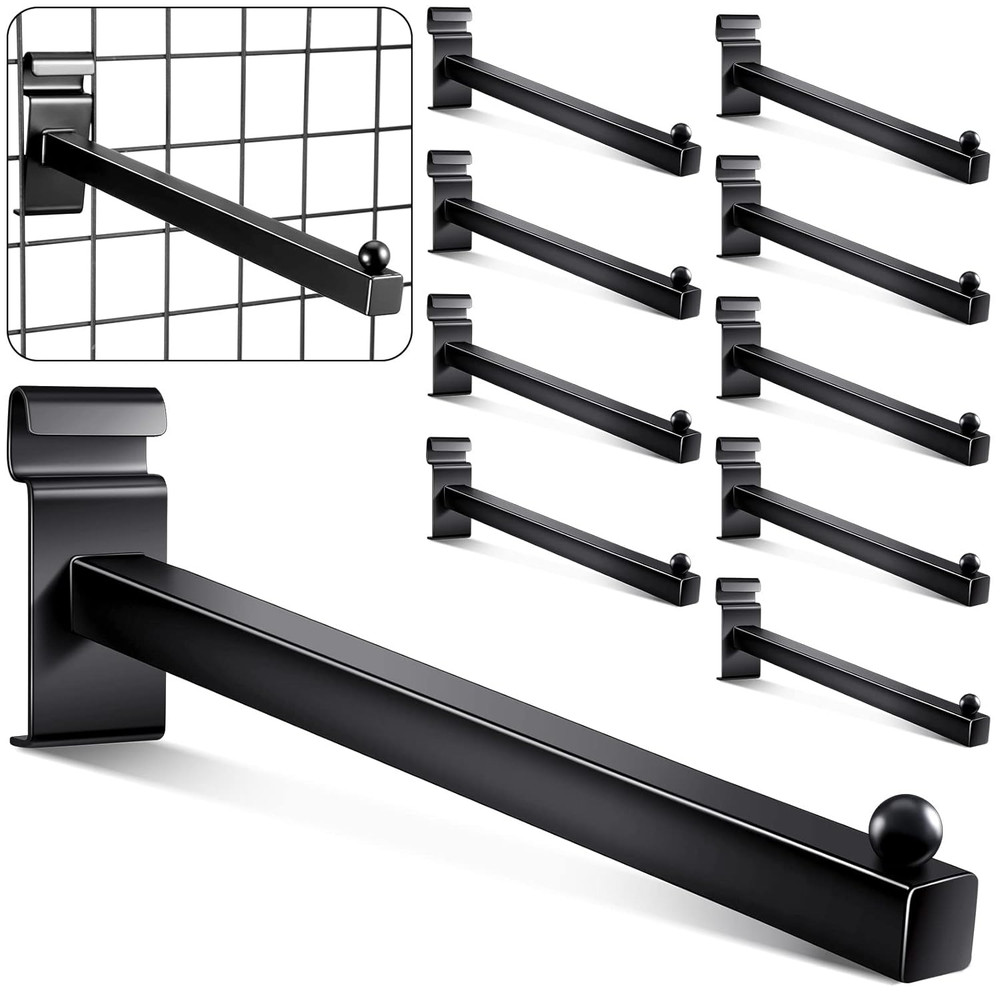 Gridwall Hooks 12 Inch Grid Wall Hangers Display Peg Hooks Slat Wall Accessories