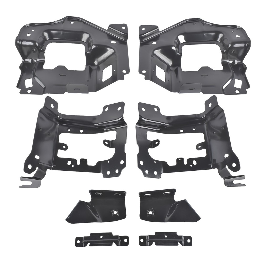 New Front Bumper Support & Mount Bracket Set For 2014-2015 Chevy Silverado 1500