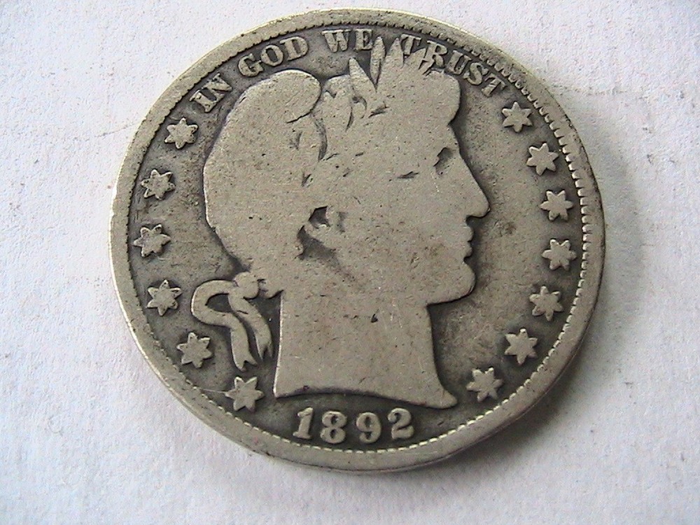 1892 BARBER HALF DOLLAR