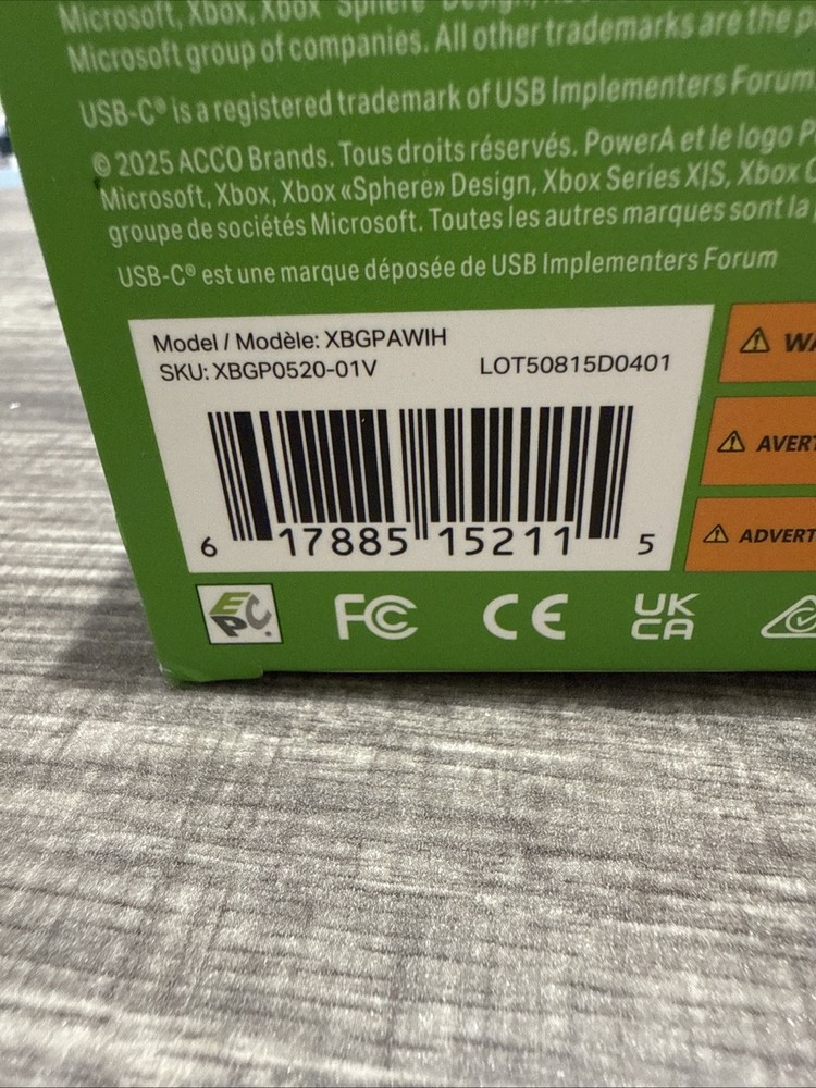 PowerA Advantage Wired Controller for Xbox Series X|S - Blue Wave Box Damage