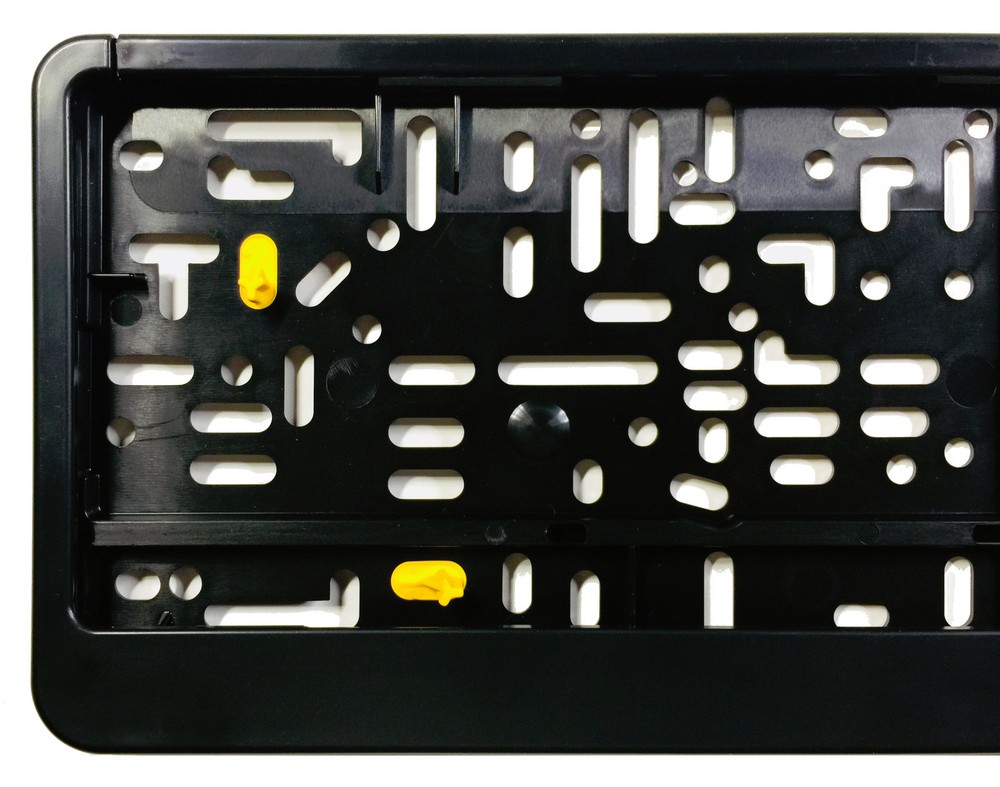 Premium German License Plate Frame - Evolution 3 - Black