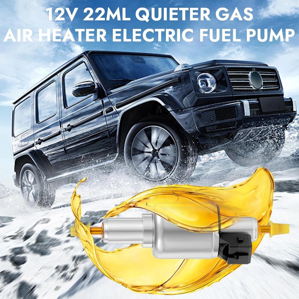 Diesel heater fuel pump, 12V 22ML quieter gas air heater electric fuel pump, use