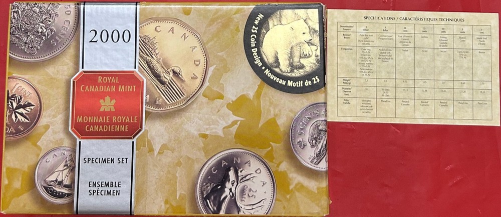 2000 Canada Knowledge Specimen Set Plus COA & Box
