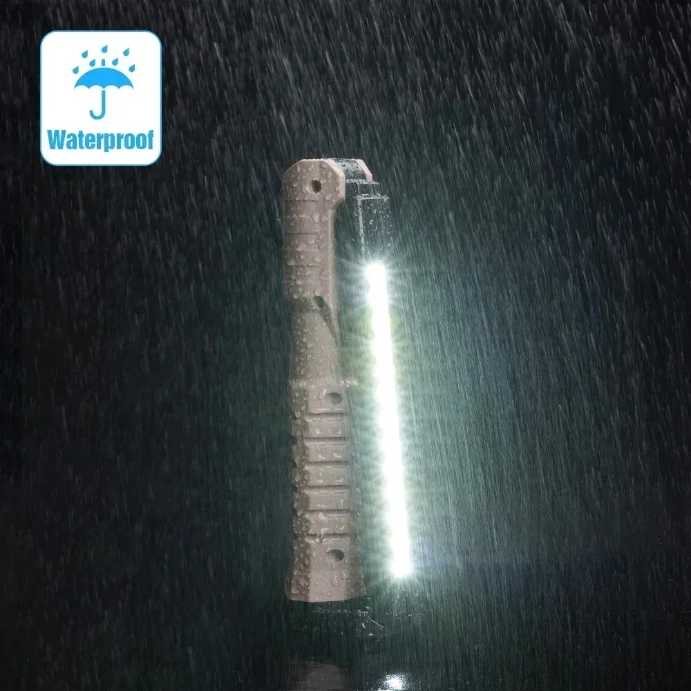 Folding COB XPE LED Work Light Flashlight USB Rechargeable SOS Torch