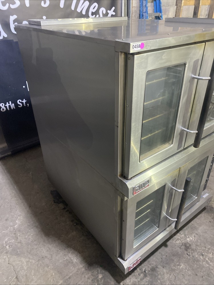 Pre-Owned Lang Double Stack Full Size Convection Oven Model ECCO-APXD TESTED