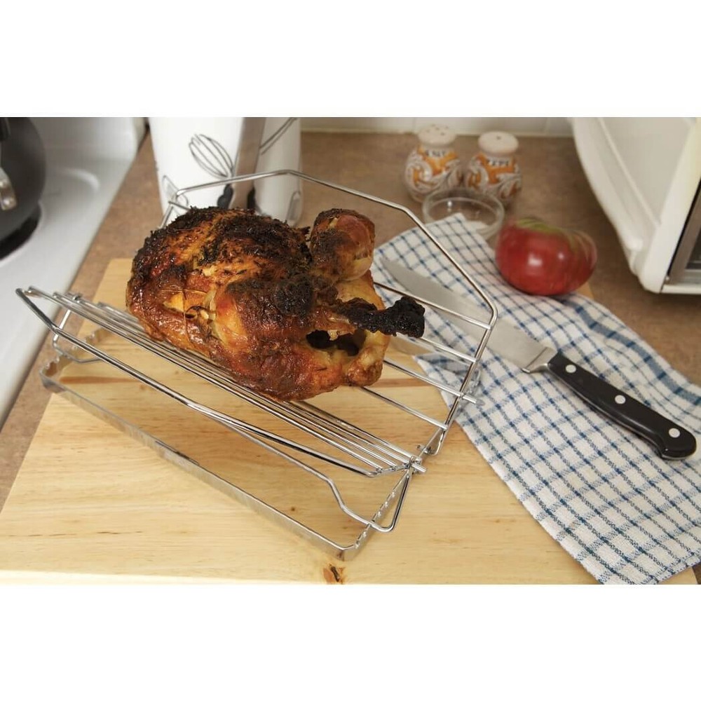 Fox Run Adjustable Roasting Rack, 11.25" X 10" X 5"