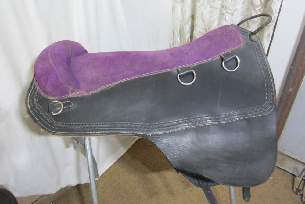 Rare Vintage Tandem Leather Bareback Pad Custom Made