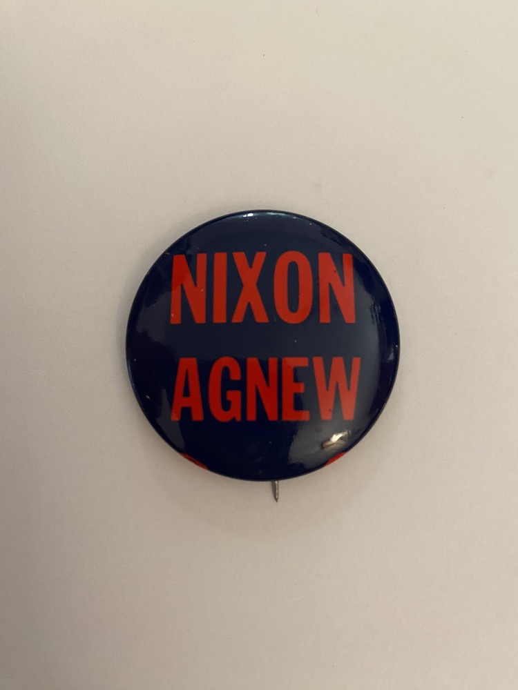 Nixon Agnew Pin Back Button P62