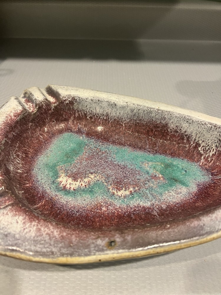 Harding Black Signed Ashtray