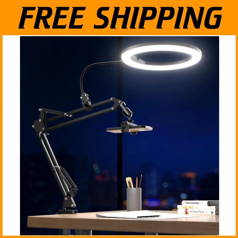 Desk Tripod Ring Light for Video Recording