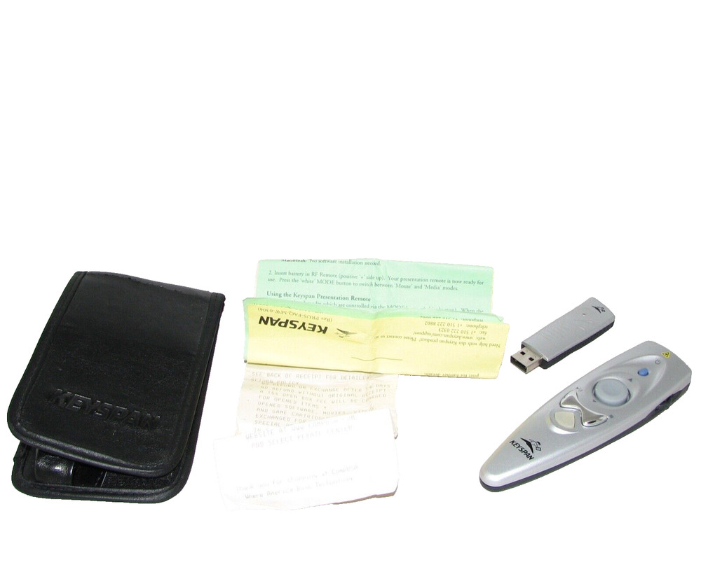 Keyspan Laser Power Point Presentation Remote 60ft.Range for Mac/Windows 2000/XP