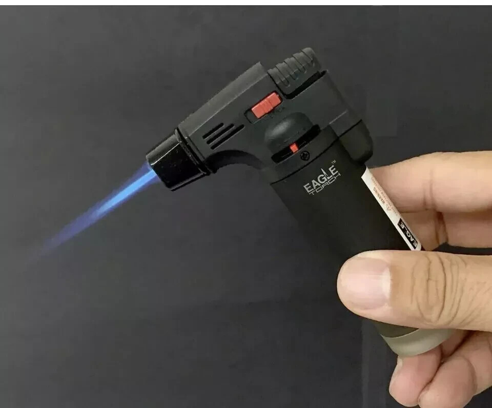 10 Pack Eagle Torch Gun Lighter Butane Jet Windproof Adjustable Flame Refillable