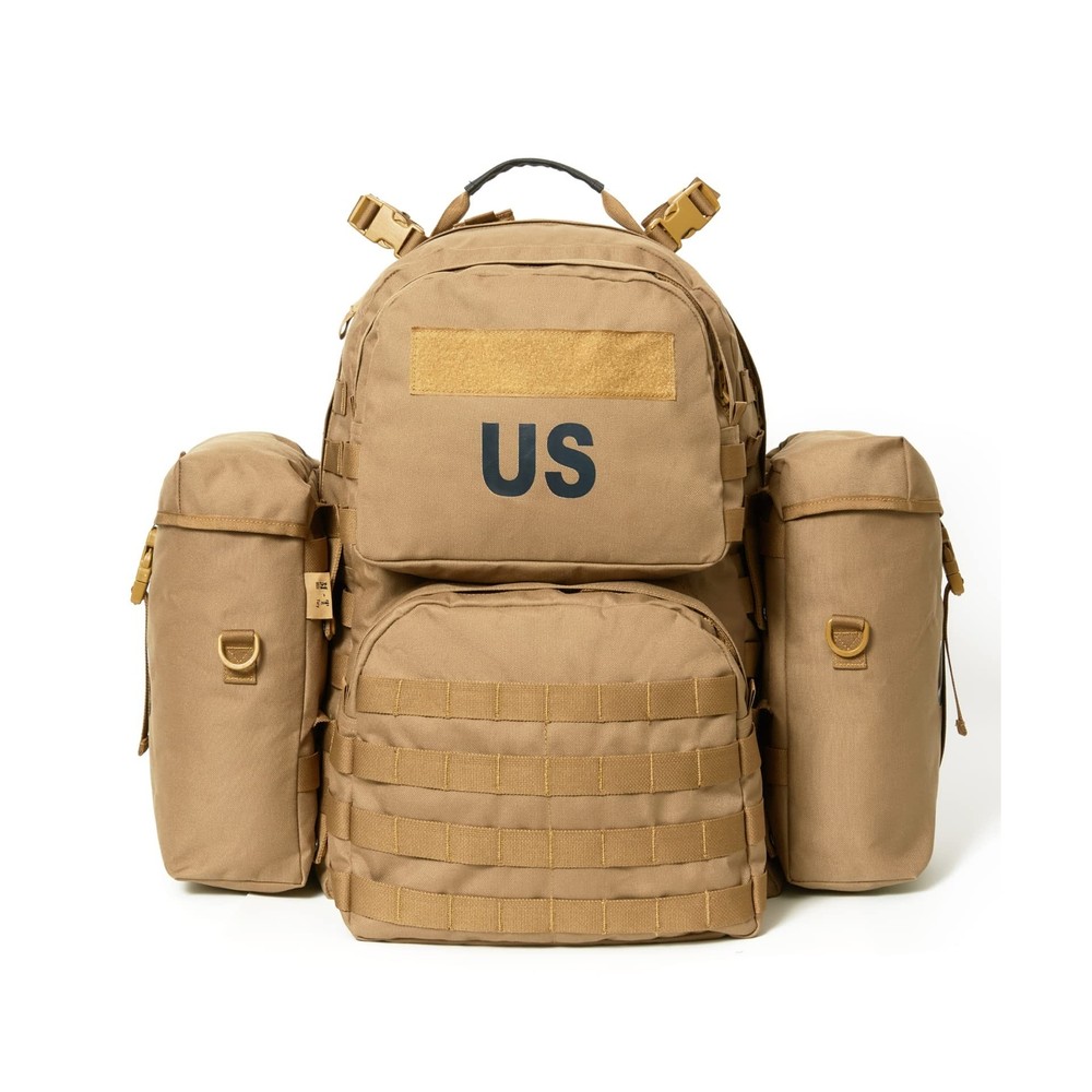 Military Backpack Army Rucksack for men, MOLLE 2 Medium Assault Pack with Ext...