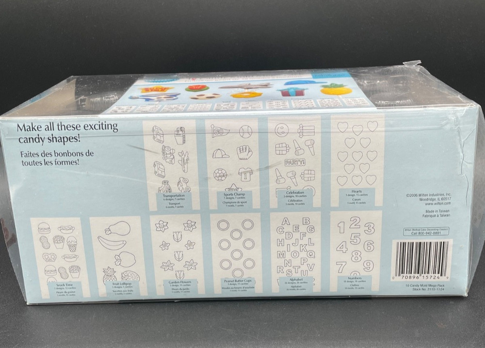 Wilton 10 Candy Mold Mega Pack - 10 Fun Themes