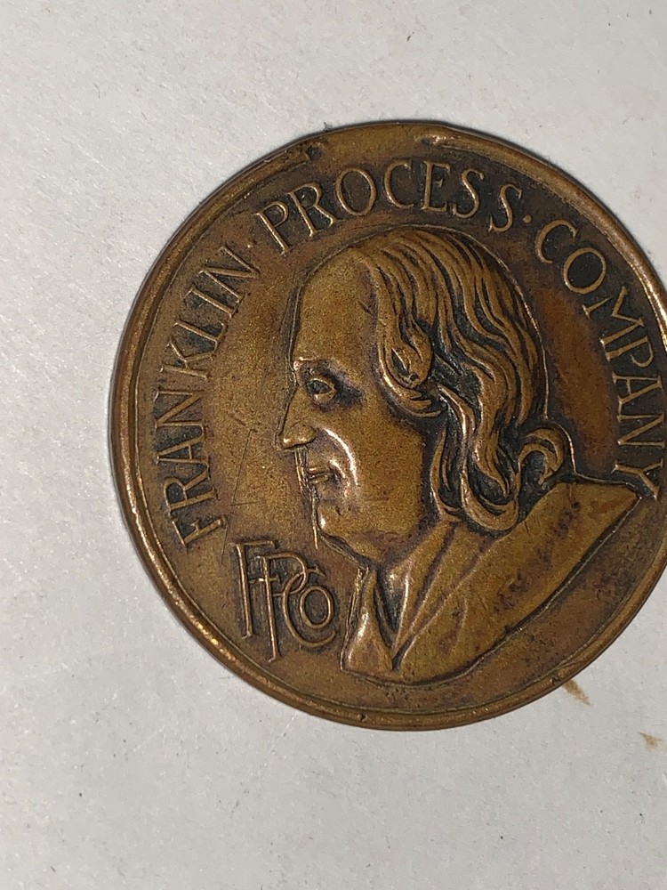 Rare early Franklin Process Company Token