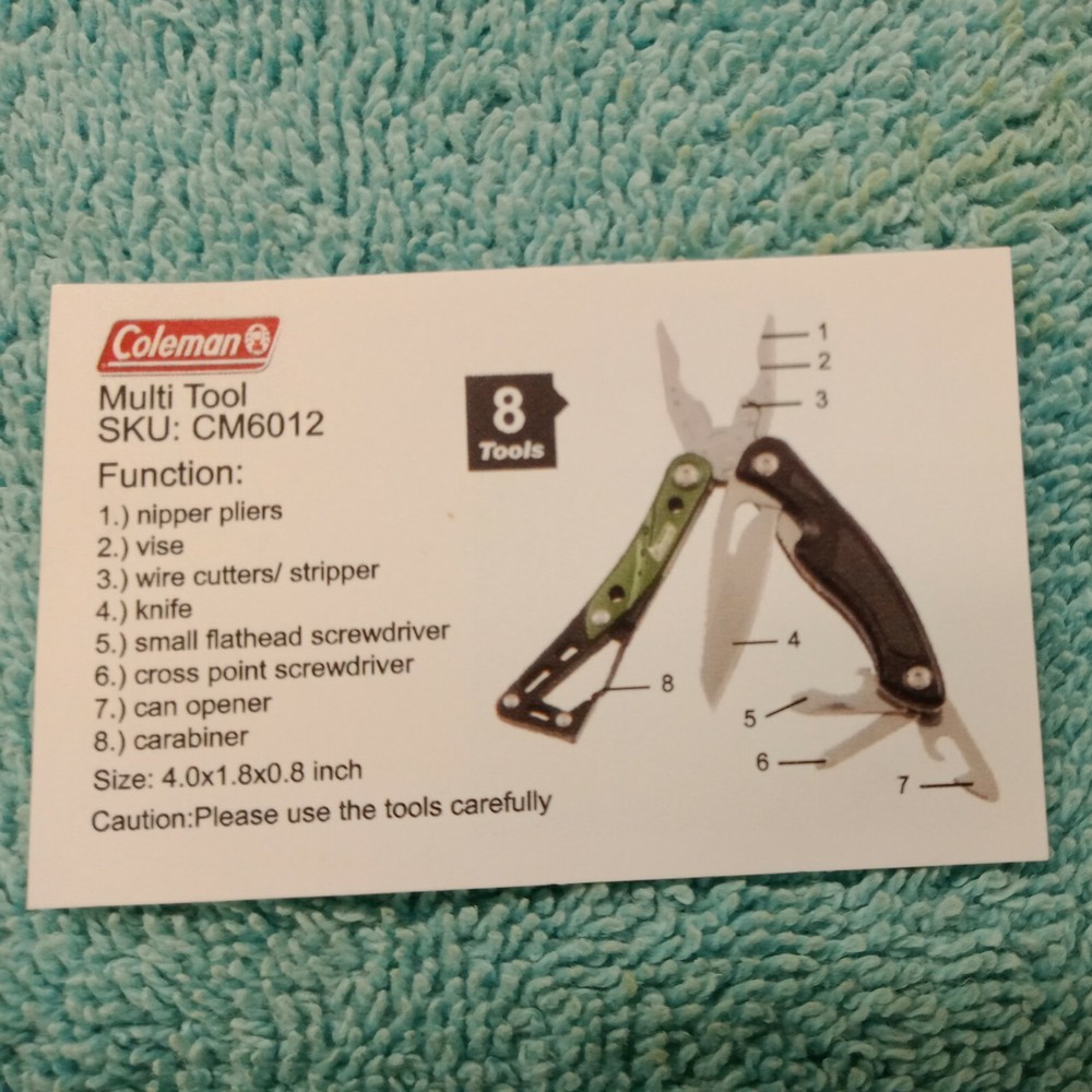 COLEMAN® Multi-Tool/Knife COMBO SET CM6012 - NEW!