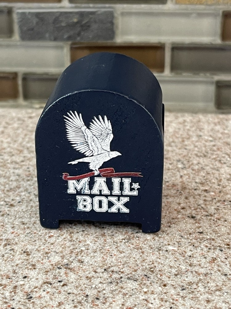 Mailbox-shaped Postage Stamp Dispenser Roll Holder for Office Desktop Home