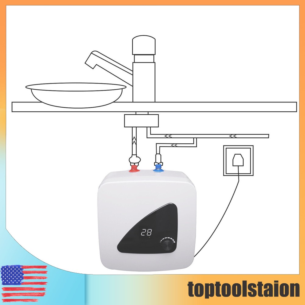 3.96 Gallon Portable Electric Water Heater Electric Hot Water Heater Storage 5L