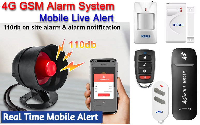 Motorhome Caravan Remote Alarm Security System Wireless Sensor Mobile Live Alert